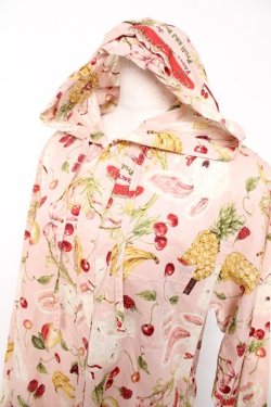 画像3: Karl Helmut / ジューシーフルーツプリントフードブラウス M ピンク Y-25-12-08-086-EL-BL-SZ-ZY