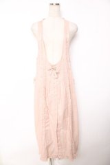 WONDERFUL WORLD / ピコフリルピンタックタブリエ  ピンク Y-25-12-08-087-LO-OP-SZ-ZY