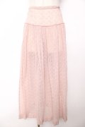WONDERFUL WORLD / 総レーススカート  ピンク Y-25-12-08-089-LO-SK-SZ-ZY