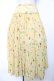 画像1: WONDERFUL WORLD / 花柄アコーディオンプリーツシフォンスカート  イエロー Y-25-12-08-095-LO-SK-SZ-ZY (1)