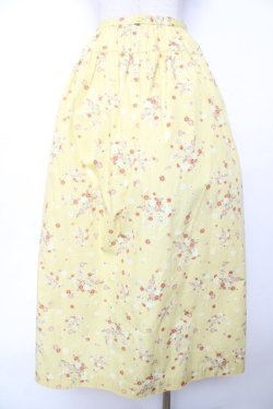 画像2: WONDERFUL WORLD / 小花ブーケ柄スカート  イエロー Y-25-12-08-096-LO-SK-SZ-ZY