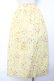 画像2: WONDERFUL WORLD / 小花ブーケ柄スカート  イエロー Y-25-12-08-096-LO-SK-SZ-ZY (2)