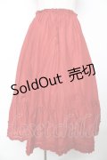 PINK HOUSE / ピコフリルローンスカート  赤 Y-25-12-08-097-LO-SK-SZ-ZY