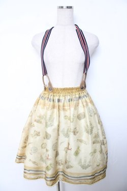 画像1: ALICE and the PIRATES / Little dreaming sailor~屋根裏部屋のちいさな冒険スカート  イエロー Y-25-12-08-102-PA-SK-SZ-ZY