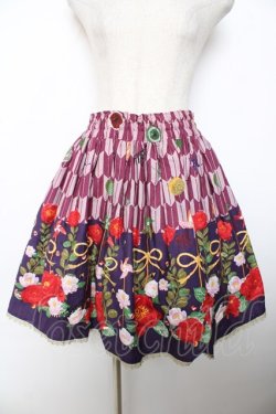 画像1: metamorphose / ハイカラ小町ミニスカート  パープル Y-25-12-08-103-ME-SK-SZ-ZY