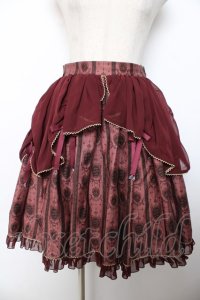 metamorphose / ロイヤルオーナメントスカート  ワイン Y-25-12-08-105-ME-SK-SZ-ZY