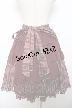 画像2: metamorphose / ロイヤルオーナメントスカート  ワイン Y-25-12-08-105-ME-SK-SZ-ZY