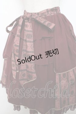 画像4: metamorphose / ロイヤルオーナメントスカート  ワイン Y-25-12-08-105-ME-SK-SZ-ZY