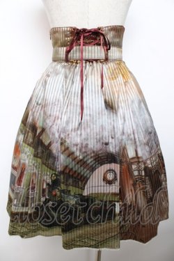 画像2: ALICE and the PIRATES / The Wizarding platform〜蒸気機関と霧の街の幻〜柄スカート  オレンジ Y-25-12-08-108-PA-SK-SZ-ZY