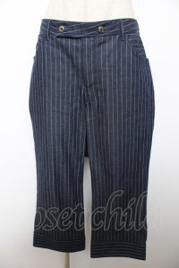 ALICE and the PIRATES / スカート付きストライプパンツ  ネイビー Y-25-12-08-109-PA-PA-SZ-ZY