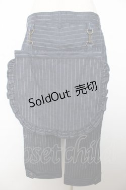 画像2: ALICE and the PIRATES / スカート付きストライプパンツ  ネイビー Y-25-12-08-109-PA-PA-SZ-ZY