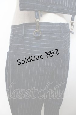 画像3: ALICE and the PIRATES / スカート付きストライプパンツ  ネイビー Y-25-12-08-109-PA-PA-SZ-ZY