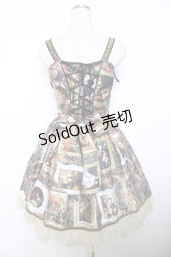 画像2: BABY, THE STARS SHINE BRIGHT / バロックを探して〜天使が祝福する至福の美術館巡り〜柄ジャンパースカート  黒 Y-25-12-08-112-BA-OP-SZ-ZI