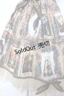 画像4: BABY, THE STARS SHINE BRIGHT / バロックを探して〜天使が祝福する至福の美術館巡り〜柄ジャンパースカート  黒 Y-25-12-08-112-BA-OP-SZ-ZI