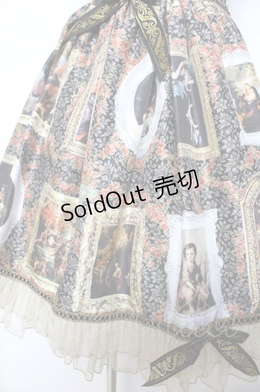 画像4: BABY, THE STARS SHINE BRIGHT / バロックを探して〜天使が祝福する至福の美術館巡り〜柄ジャンパースカート  黒 Y-25-12-08-112-BA-OP-SZ-ZI (4)