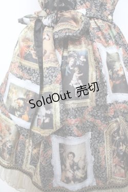 画像6: BABY, THE STARS SHINE BRIGHT / バロックを探して〜天使が祝福する至福の美術館巡り〜柄ジャンパースカート  黒 Y-25-12-08-112-BA-OP-SZ-ZI