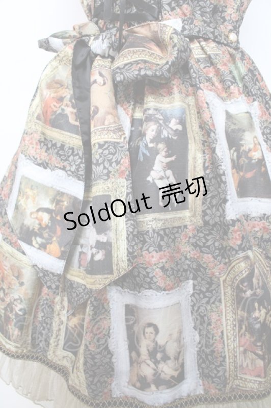 画像6: BABY, THE STARS SHINE BRIGHT / バロックを探して〜天使が祝福する至福の美術館巡り〜柄ジャンパースカート  黒 Y-25-12-08-112-BA-OP-SZ-ZI (6)