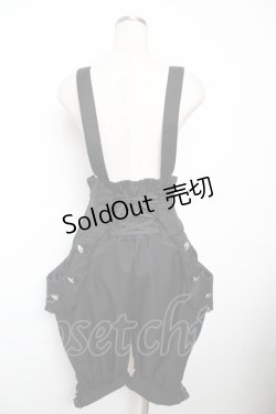 画像2: ALICE and the PIRATES / ポケットサロペットパンツ  黒 Y-25-12-08-118-PA-PA-SZ-ZY