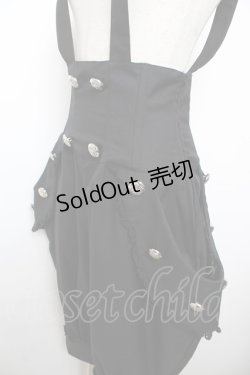 画像3: ALICE and the PIRATES / ポケットサロペットパンツ  黒 Y-25-12-08-118-PA-PA-SZ-ZY