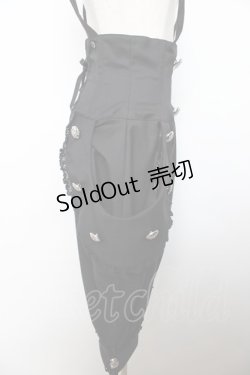 画像4: ALICE and the PIRATES / ポケットサロペットパンツ  黒 Y-25-12-08-118-PA-PA-SZ-ZY