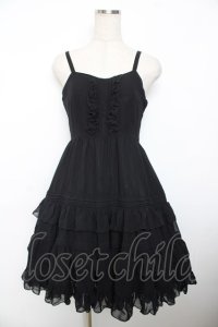 Victorian maiden / シフォンアンダードレス  ブラック Y-25-12-08-119-CL-OP-SZ-ZY