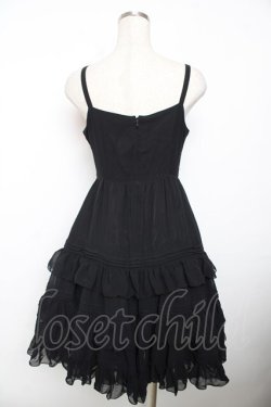 画像2: Victorian maiden / シフォンアンダードレス  ブラック Y-25-12-08-119-CL-OP-SZ-ZY
