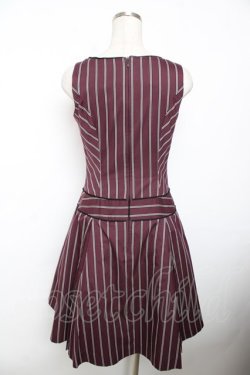 画像2: Victorian maiden / レジメンタルストライプジャンパースカート  ネイビー Y-25-12-08-120-CL-OP-SZ-ZY