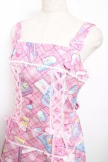 画像3: Angelic Pretty / Fancy Stationeryローウエストジャンパースカート  ピンク Y-25-12-08-122-AP-OP-SZ-ZS (3)