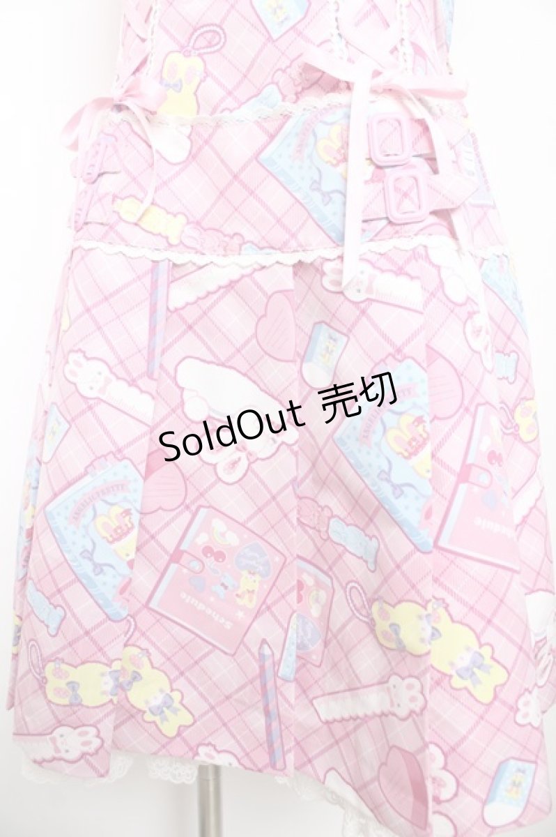 画像4: Angelic Pretty / Fancy Stationeryローウエストジャンパースカート  ピンク Y-25-12-08-122-AP-OP-SZ-ZS (4)