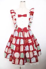 画像1: Angelic Pretty / Memorial Tea Museumジャンパースカート  赤 Y-25-12-08-123-AP-OP-SZ-ZI (1)