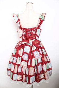 画像2: Angelic Pretty / Memorial Tea Museumジャンパースカート  赤 Y-25-12-08-123-AP-OP-SZ-ZY