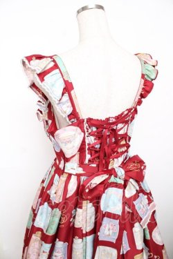 画像5: Angelic Pretty / Memorial Tea Museumジャンパースカート  赤 Y-25-12-08-123-AP-OP-SZ-ZY