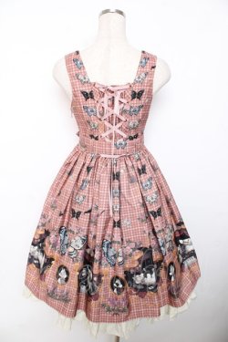 画像2: ALICE and the PIRATES / Dual face 〜phantom and truth〜柄ジャンパースカート  ピンク Y-25-12-08-125-PA-OP-SZ-ZY