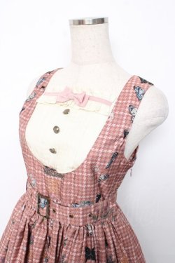 画像3: ALICE and the PIRATES / Dual face 〜phantom and truth〜柄ジャンパースカート  ピンク Y-25-12-08-125-PA-OP-SZ-ZY