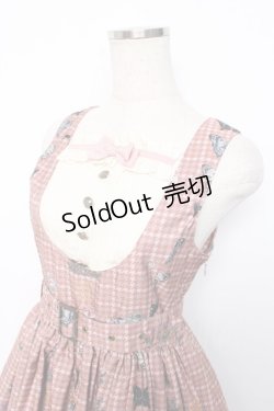 画像3: ALICE and the PIRATES / Dual face 〜phantom and truth〜柄ジャンパースカート  ピンク Y-25-12-08-125-PA-OP-SZ-ZY