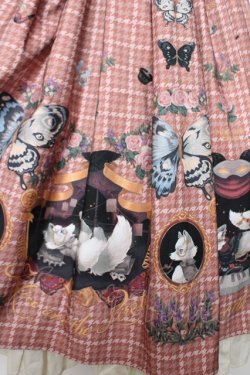 画像4: ALICE and the PIRATES / Dual face 〜phantom and truth〜柄ジャンパースカート  ピンク Y-25-12-08-125-PA-OP-SZ-ZY