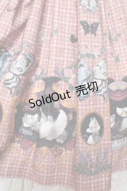 画像4: ALICE and the PIRATES / Dual face 〜phantom and truth〜柄ジャンパースカート  ピンク Y-25-12-08-125-PA-OP-SZ-ZY