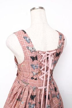 画像5: ALICE and the PIRATES / Dual face 〜phantom and truth〜柄ジャンパースカート  ピンク Y-25-12-08-125-PA-OP-SZ-ZY