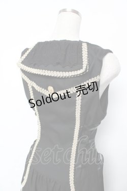 画像5: ALICE and the PIRATES / 時計ウサギのサロペット  黒 Y-25-12-08-126-PA-OP-SZ-ZY