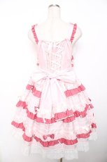 画像2: BABY, THE STARS SHINE BRIGHT / Bonbon Parfumジャンパースカート  ピンク Y-25-12-08-127-BA-OP-SZ-ZI (2)