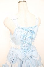 画像5: BABY, THE STARS SHINE BRIGHT / 草原のお花摘みの少女ジャンパースカート  サックス×白 Y-25-12-08-128-BA-OP-SZ-ZI (5)