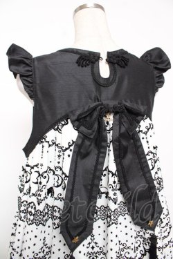 画像5: ALICE and the PIRATES / 夢喰いバクの空中散歩ジャンパースカート  オフ白×黒 Y-25-12-08-129-PA-OP-SZ-ZY