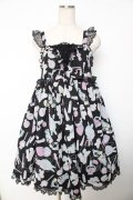 Angelic Pretty / Fluffy Puff BunnyジャンパースカートSet  黒 Y-25-12-08-132-AP-OP-SZ-ZY
