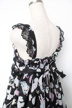 画像5: Angelic Pretty / Fluffy Puff BunnyジャンパースカートSet  黒 Y-25-12-08-132-AP-OP-SZ-ZY