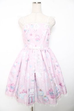 画像1: Angelic Pretty / Fancy Ornamentジャンパースカート  ピンク Y-25-12-08-133-AP-OP-SZ-ZY
