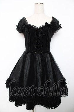 画像1: Angelic Pretty / イルミネーションリボンワンピース  黒 Y-25-12-08-134-AP-OP-SZ-ZY