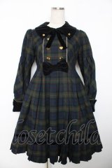 Angelic Pretty / Modern Studentワンピース  紺 Y-25-12-08-136-AP-OP-SZ-ZY