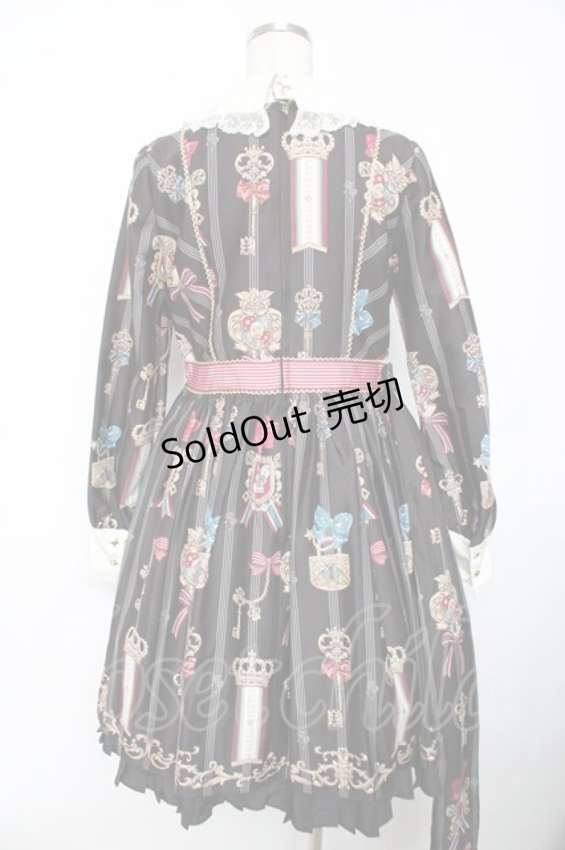 画像2: Angelic Pretty / British Keysワンピース  黒 Y-25-12-08-138-AP-OP-SZ-ZT621 (2)