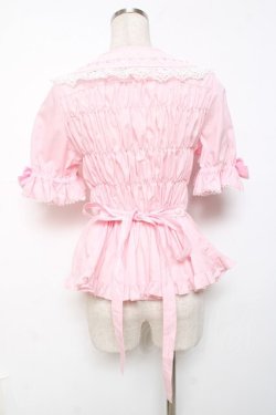 画像3: metamorphose / 木漏れ日のトロイメライ丸襟半袖ブラウス 1 ピンク Y-25-12-08-013-ME-BL-SZ-ZY