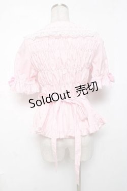 画像3: metamorphose / 木漏れ日のトロイメライ丸襟半袖ブラウス 1 ピンク Y-25-12-08-013-ME-BL-SZ-ZY